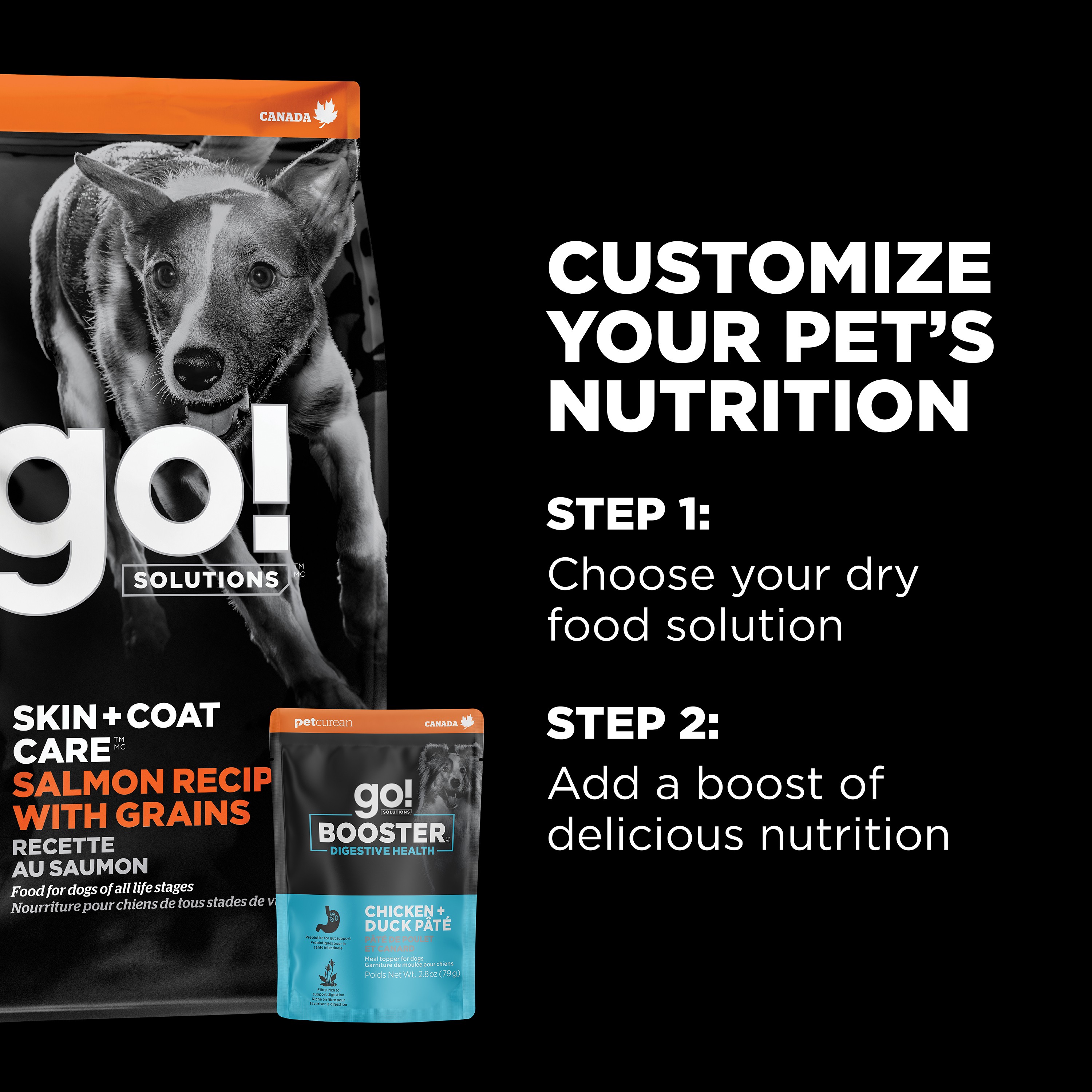 *NEW* GO! SOLUTIONS Booster Digestive Health Chicken + Duck Pate DF | 24/79g