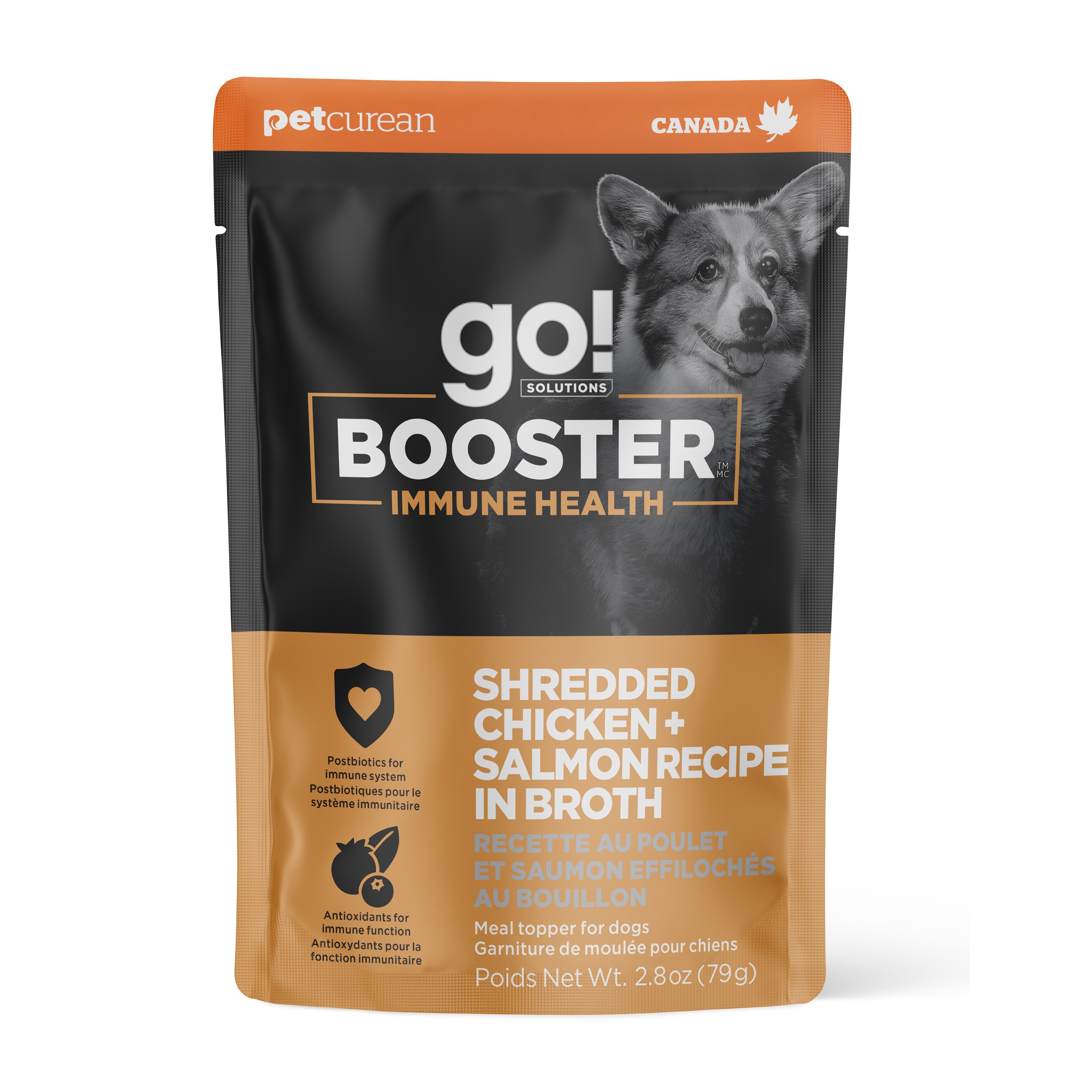 *NEW* GO! SOLUTIONS Booster Immune Health Shredded Chicken + Salmon Recipe | 24/79g