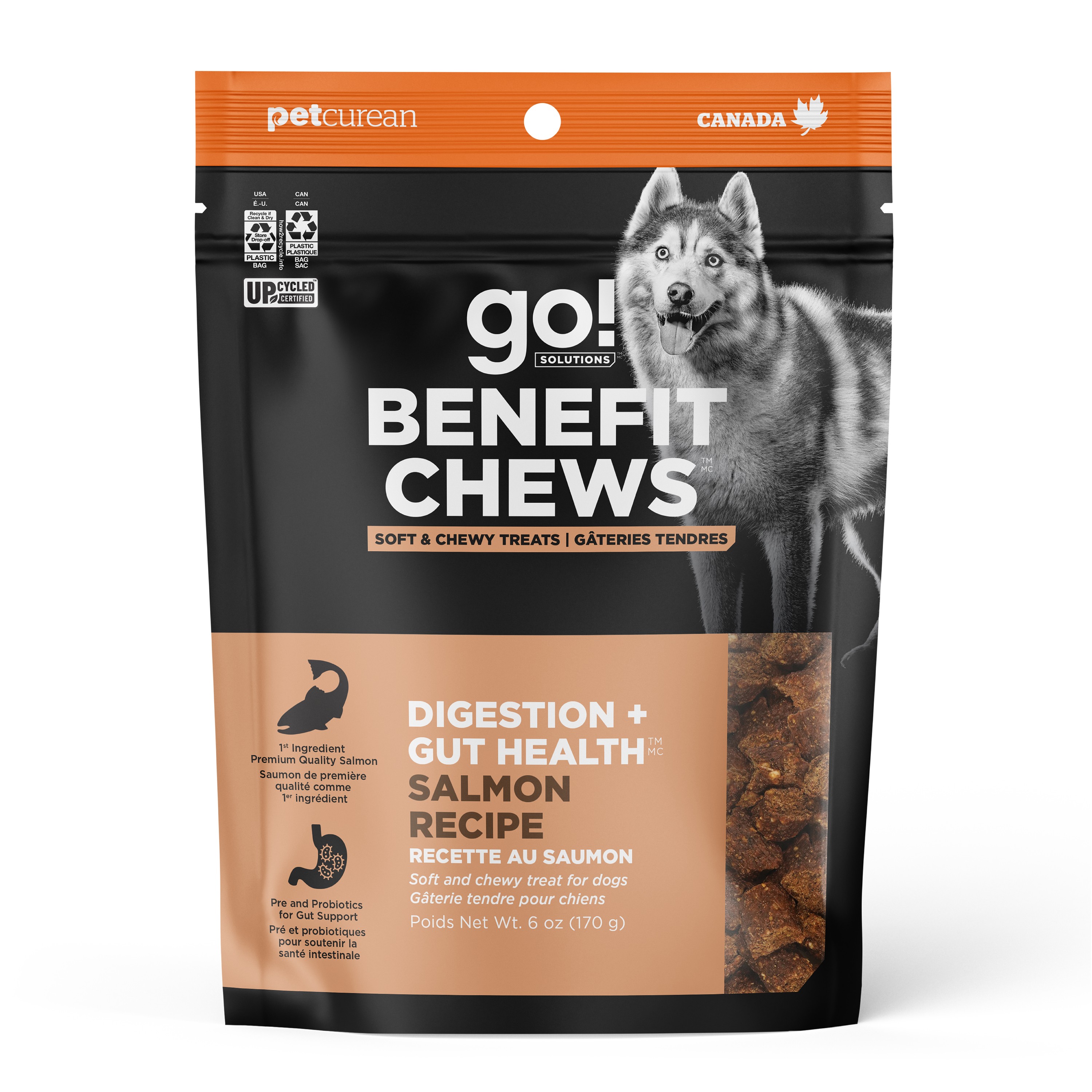 *NEW* GO! SOLUTIONS Benefit Chews Digestion + Gut Health Salmon DF | 10/170g