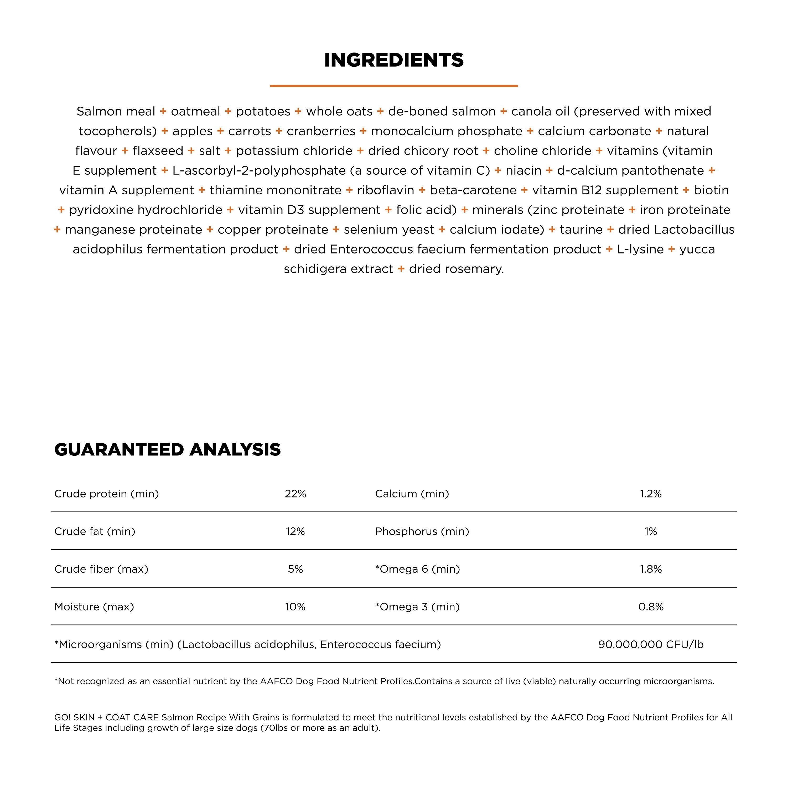 GO! SOLUTIONS SKIN + COAT CARE Salmon Recipe | 5.4kg