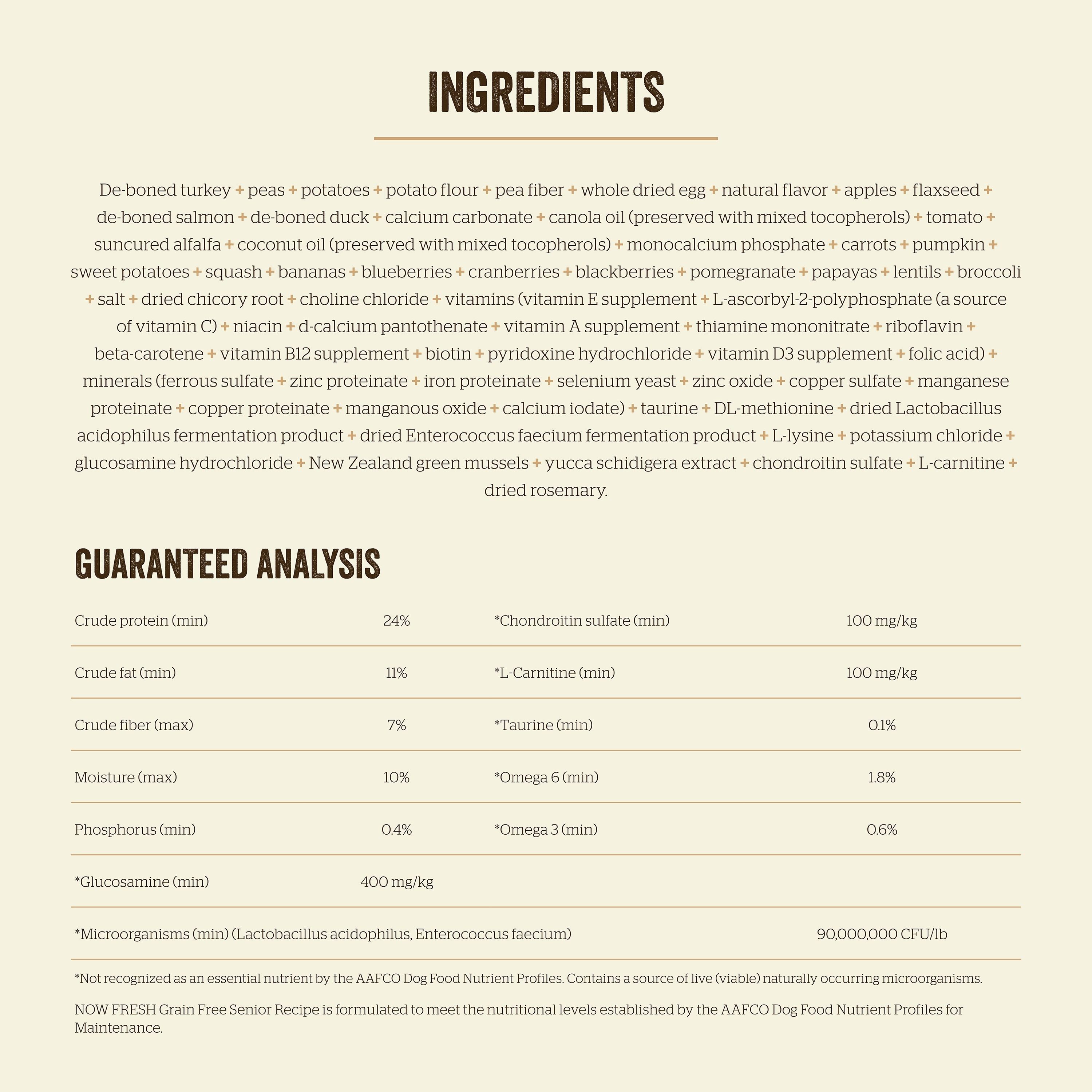 NOW FRESH Turkey, Salmon + Duck Senior Recipe | 5.4kg