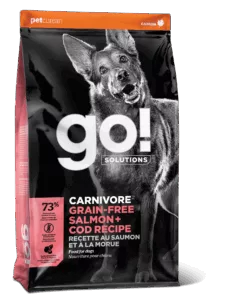 Go! Solutions Carnivore Grain Free Salmon Cod Recipe for dogs