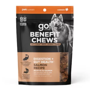 alt="Go Solutions Benefit Chews Digestion & Gut Health Salmon Recipe for Dogs"